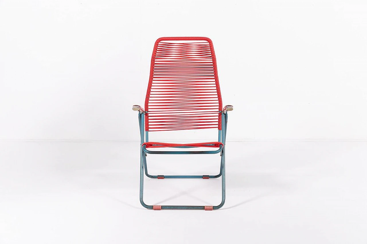 Foldable Spaghetti deck chair by Roberto Gatti, 1960s 2