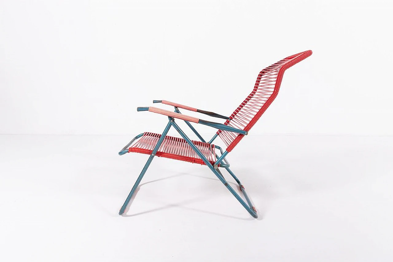 Foldable Spaghetti deck chair by Roberto Gatti, 1960s 3