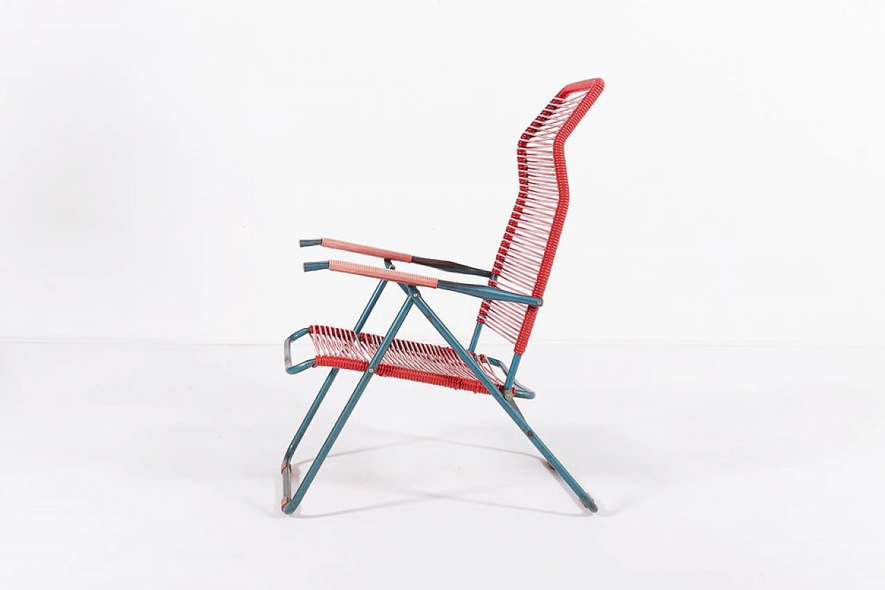 Foldable Spaghetti deck chair by Roberto Gatti, 1960s 6