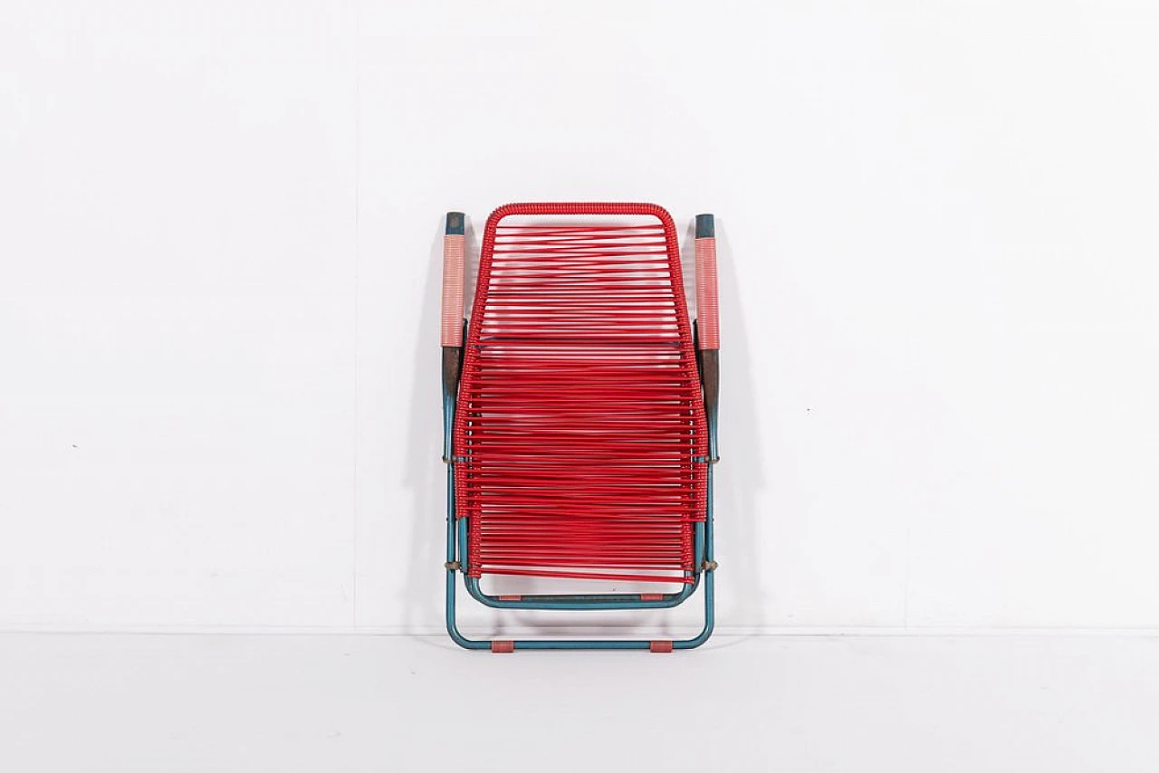 Foldable Spaghetti deck chair by Roberto Gatti, 1960s 12
