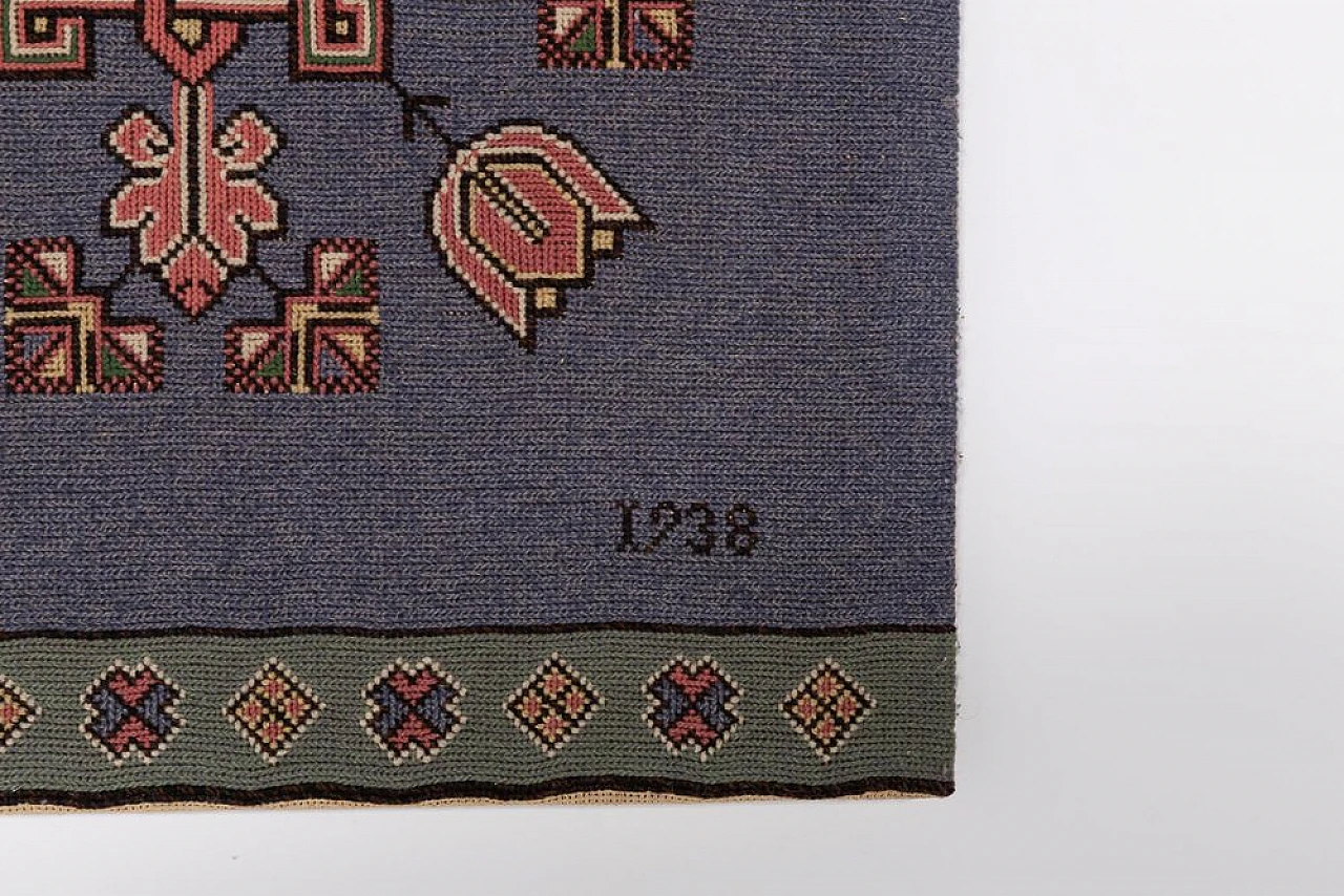 Swedish ethnic wall decoration in fabric, 1930s 5