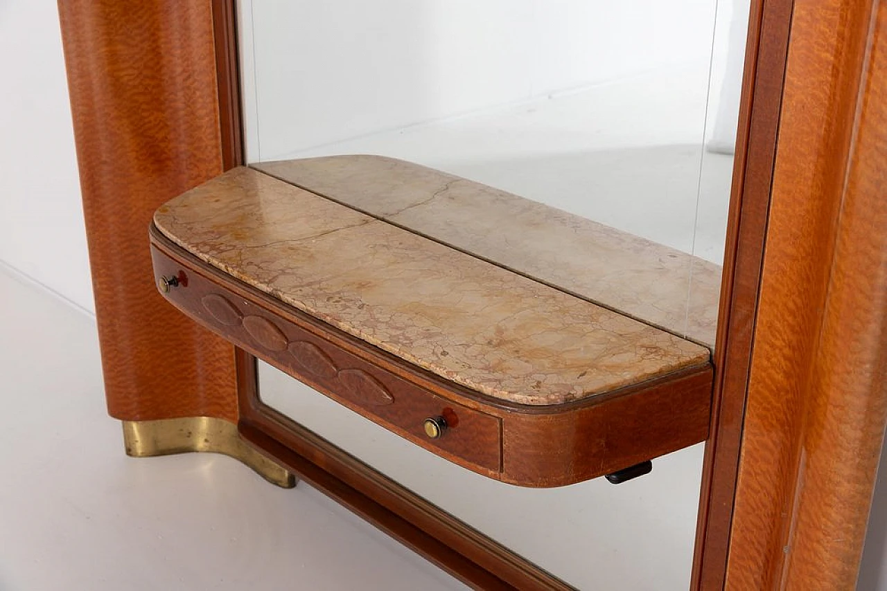 Dressing table in veneer wood from Guglielmo Ulrich, 1950s 5