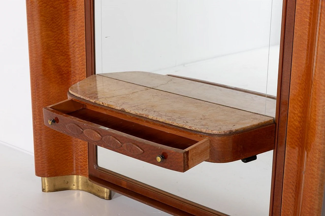 Dressing table in veneer wood from Guglielmo Ulrich, 1950s 6