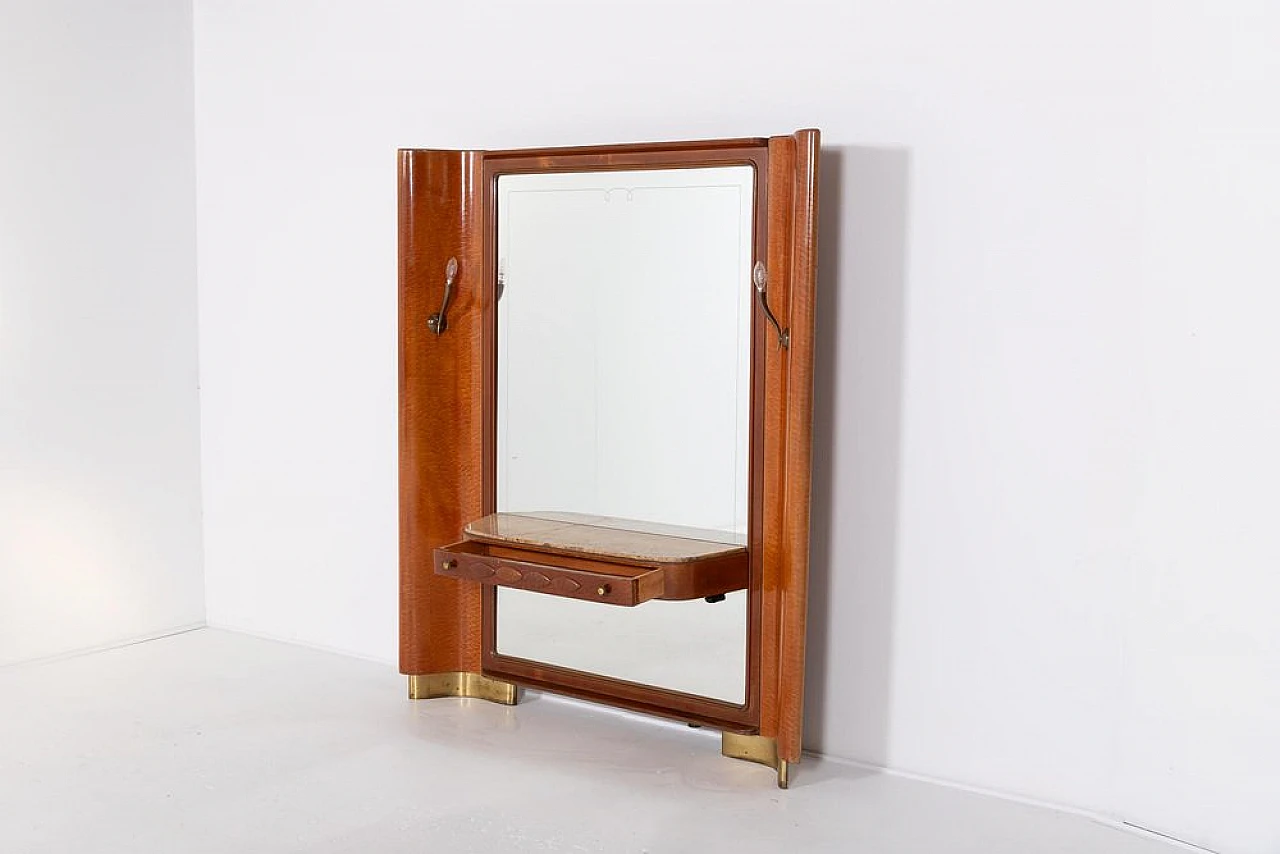 Dressing table in veneer wood from Guglielmo Ulrich, 1950s 8