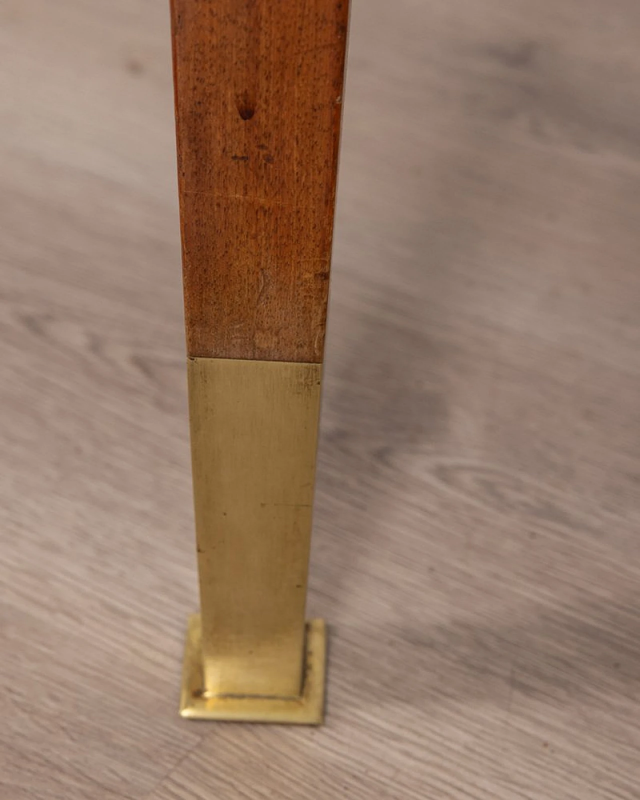 Wood and gilded brass gaming table, 1940s 11