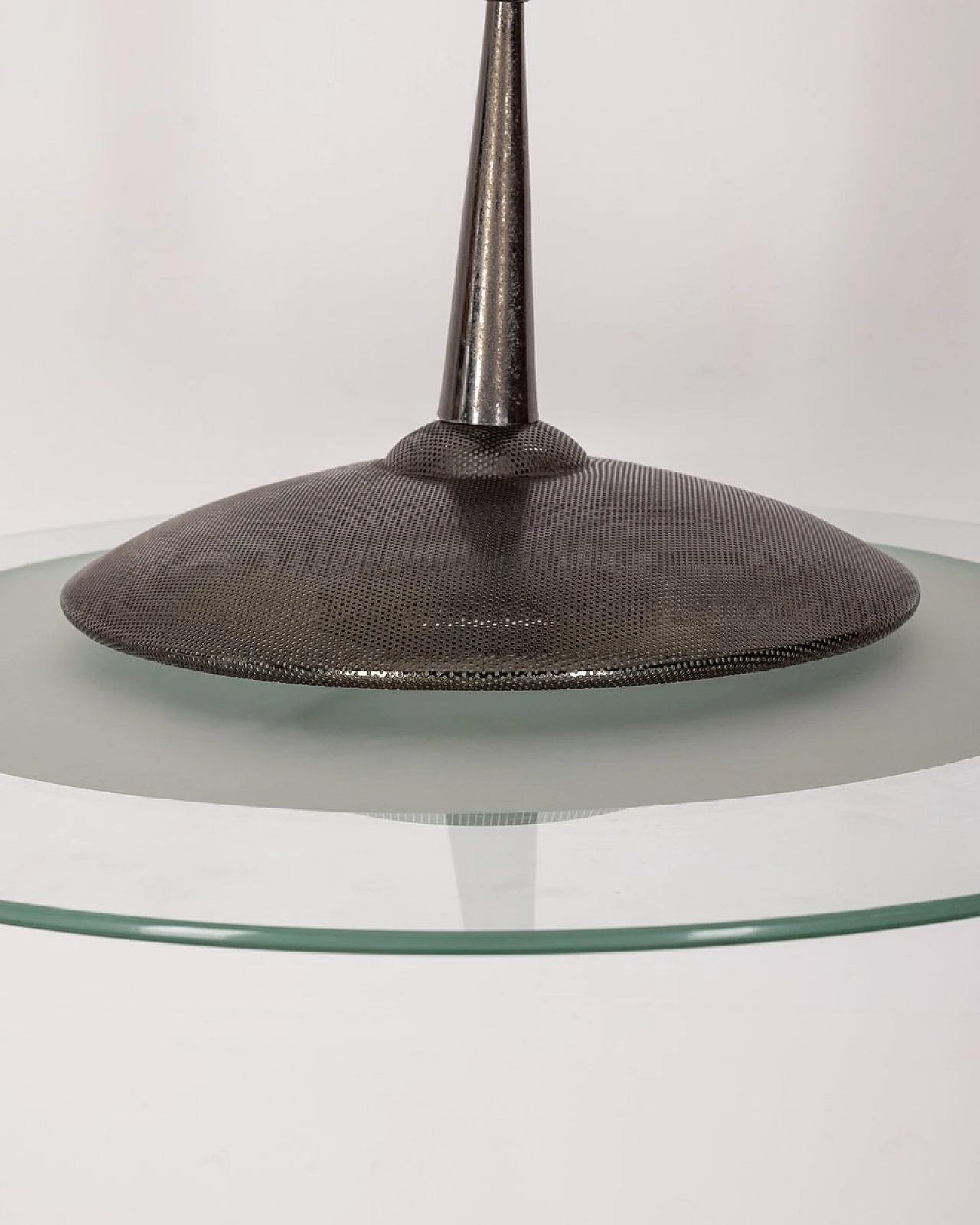 Glass and crystal pendant lamp, 1960s 6