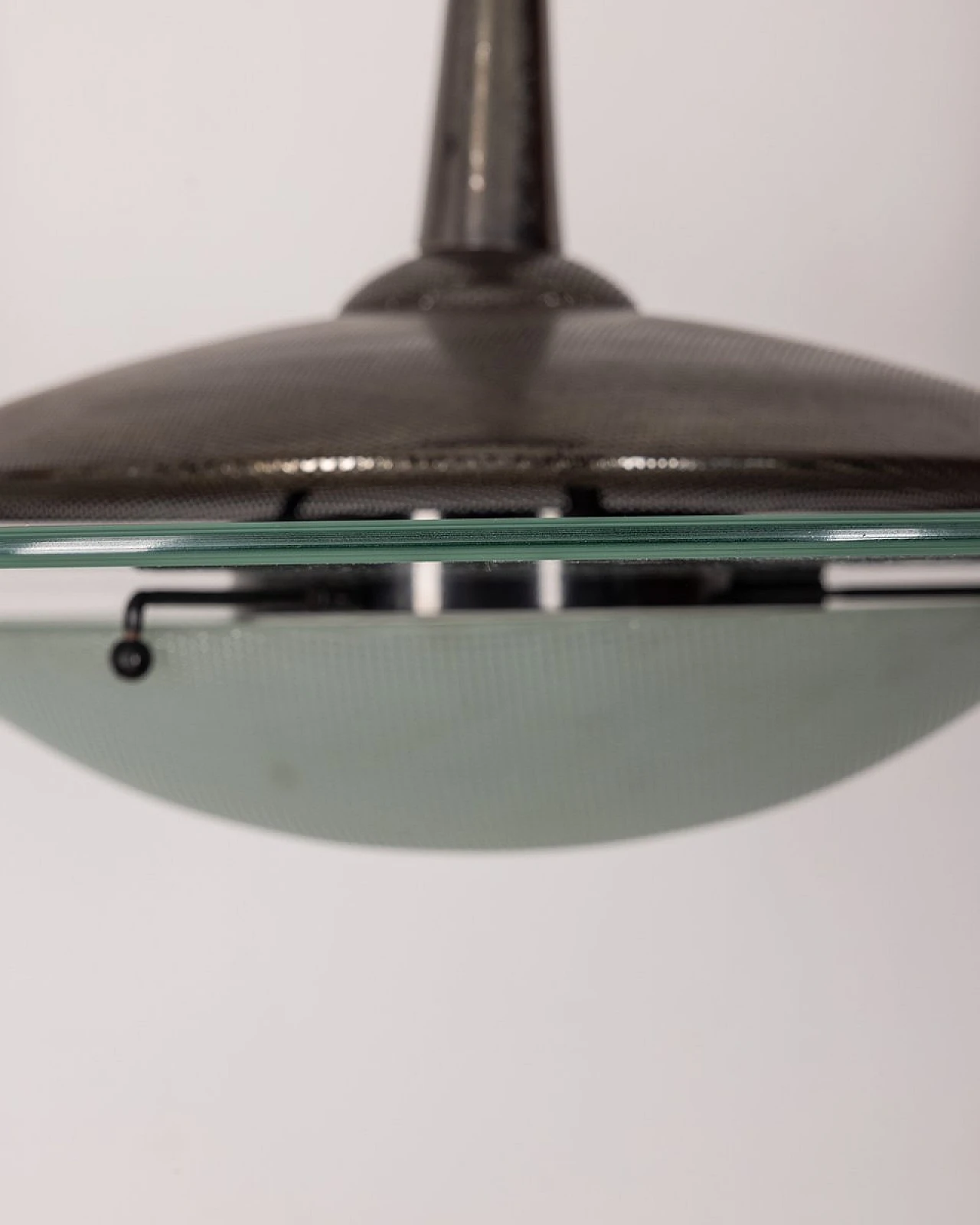 Glass and crystal pendant lamp, 1960s 9