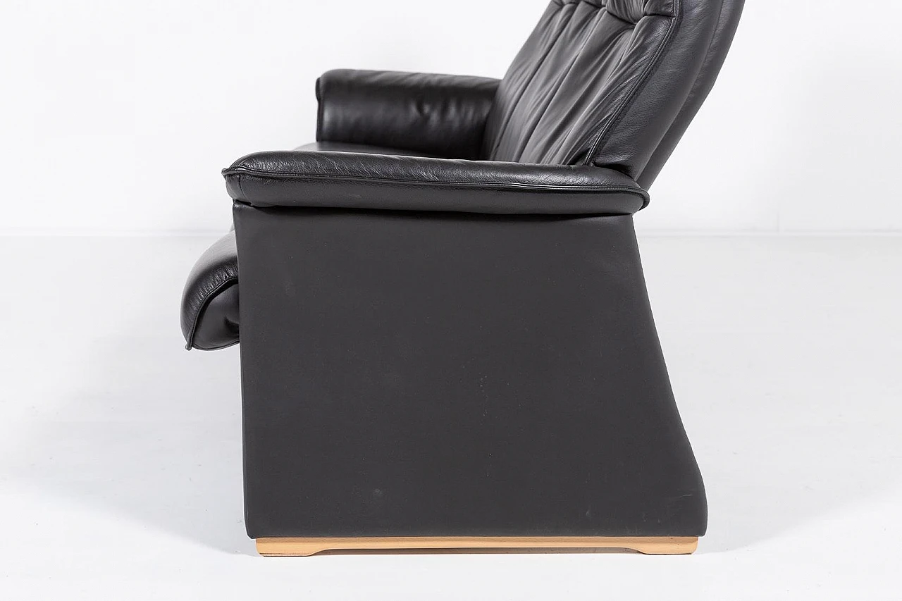 Divano relax in pelle e legno di Bd Furniture, fine '900 10