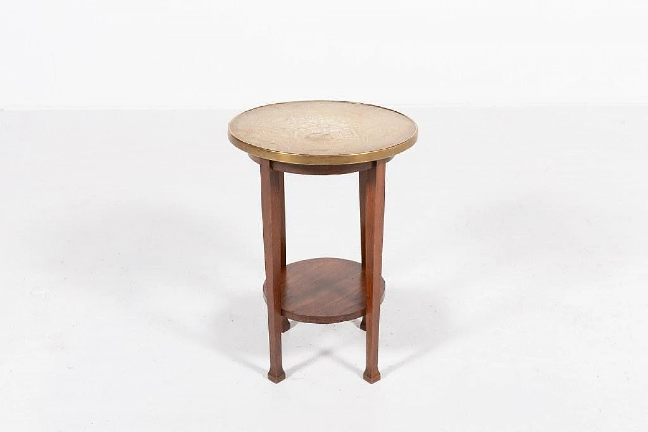 Mid-Century side table with brass top, 1960s 6