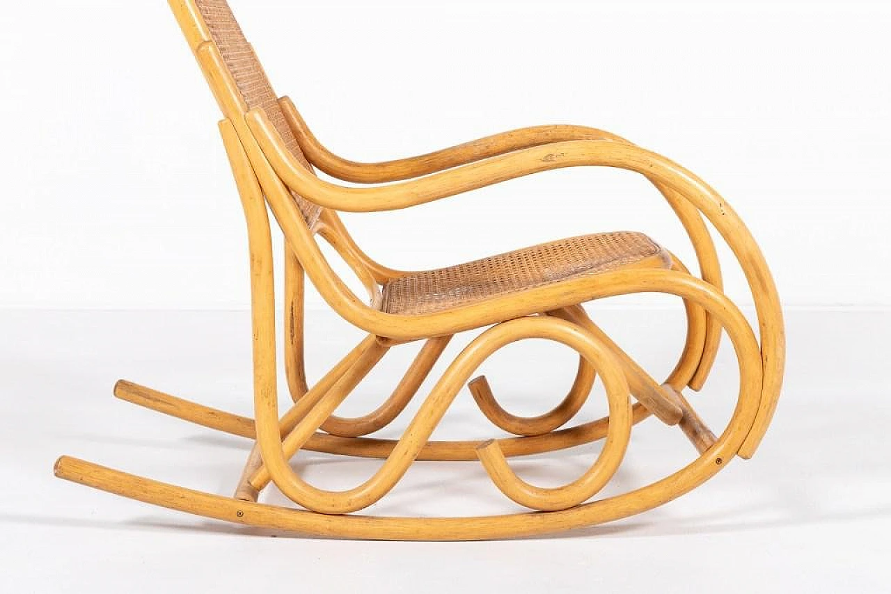 Sedia a dondolo Thonet, anni '80 6