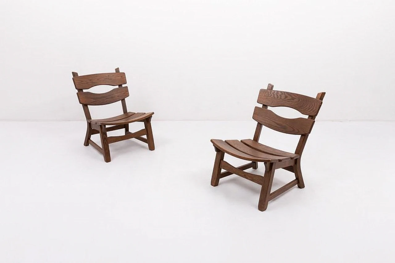 4 Chairs with a table in oak by Dittmann & Co. for Awa, 1970s 3