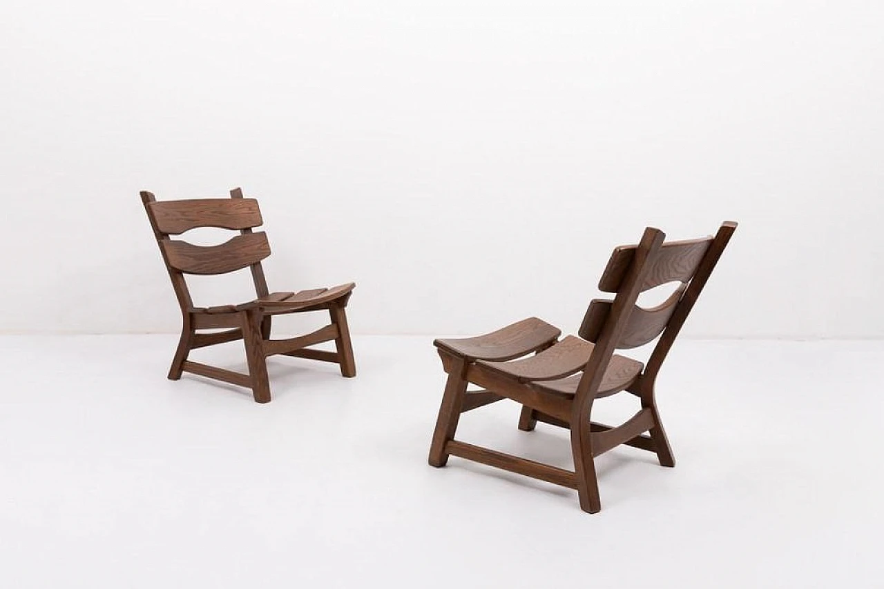 4 Chairs with a table in oak by Dittmann & Co. for Awa, 1970s 6