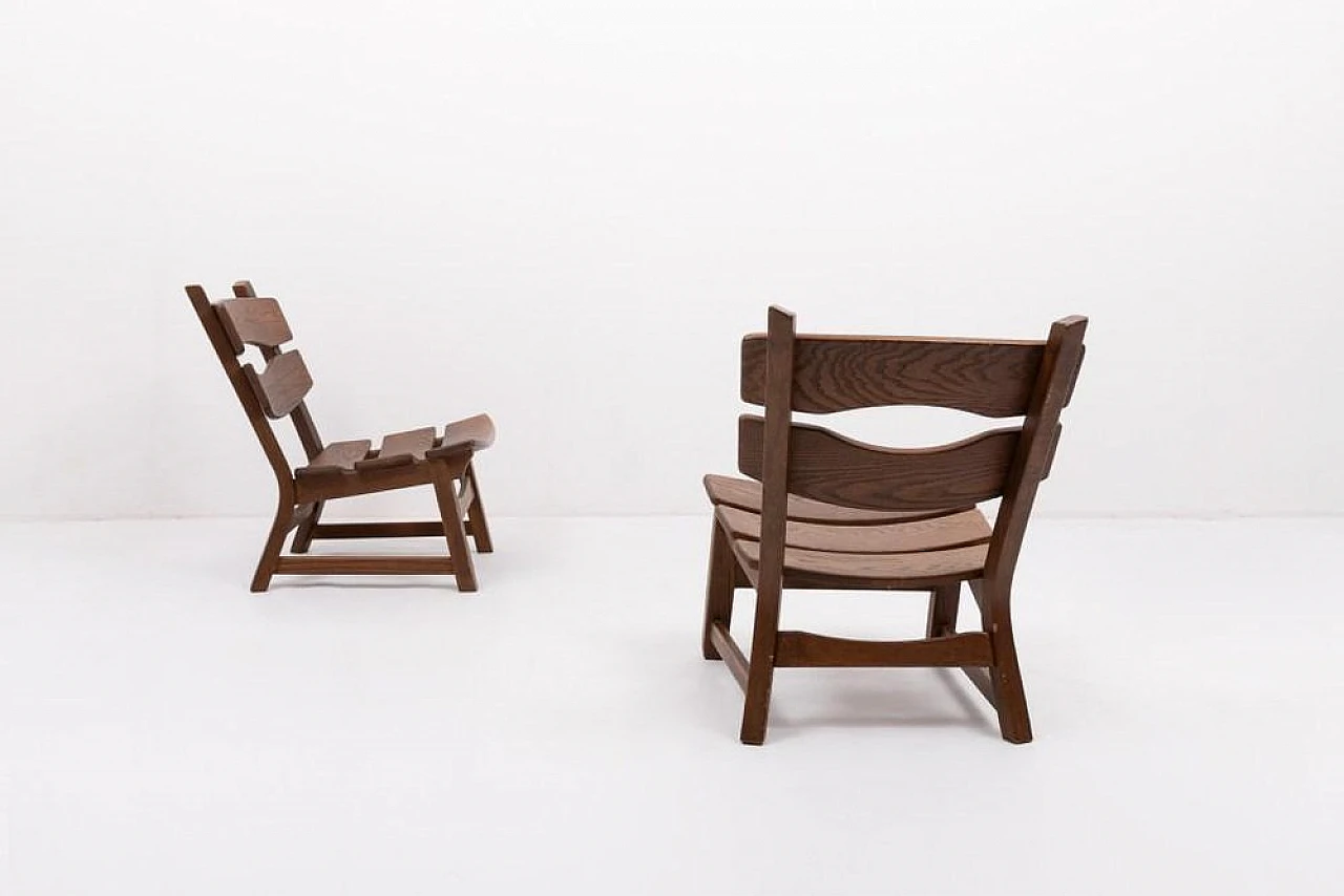 4 Chairs with a table in oak by Dittmann & Co. for Awa, 1970s 7