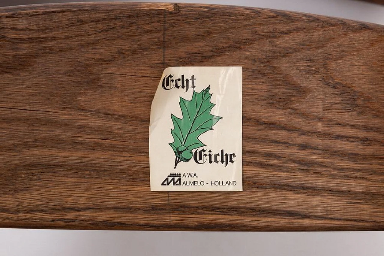 4 Chairs with a table in oak by Dittmann & Co. for Awa, 1970s 11