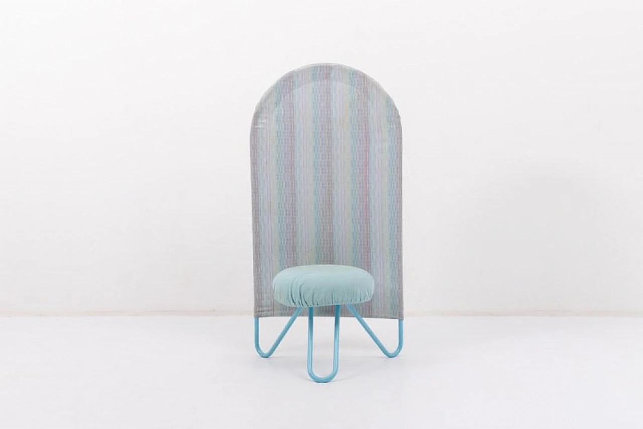 Steel high cack chair by Bonaldo, 1980s 2