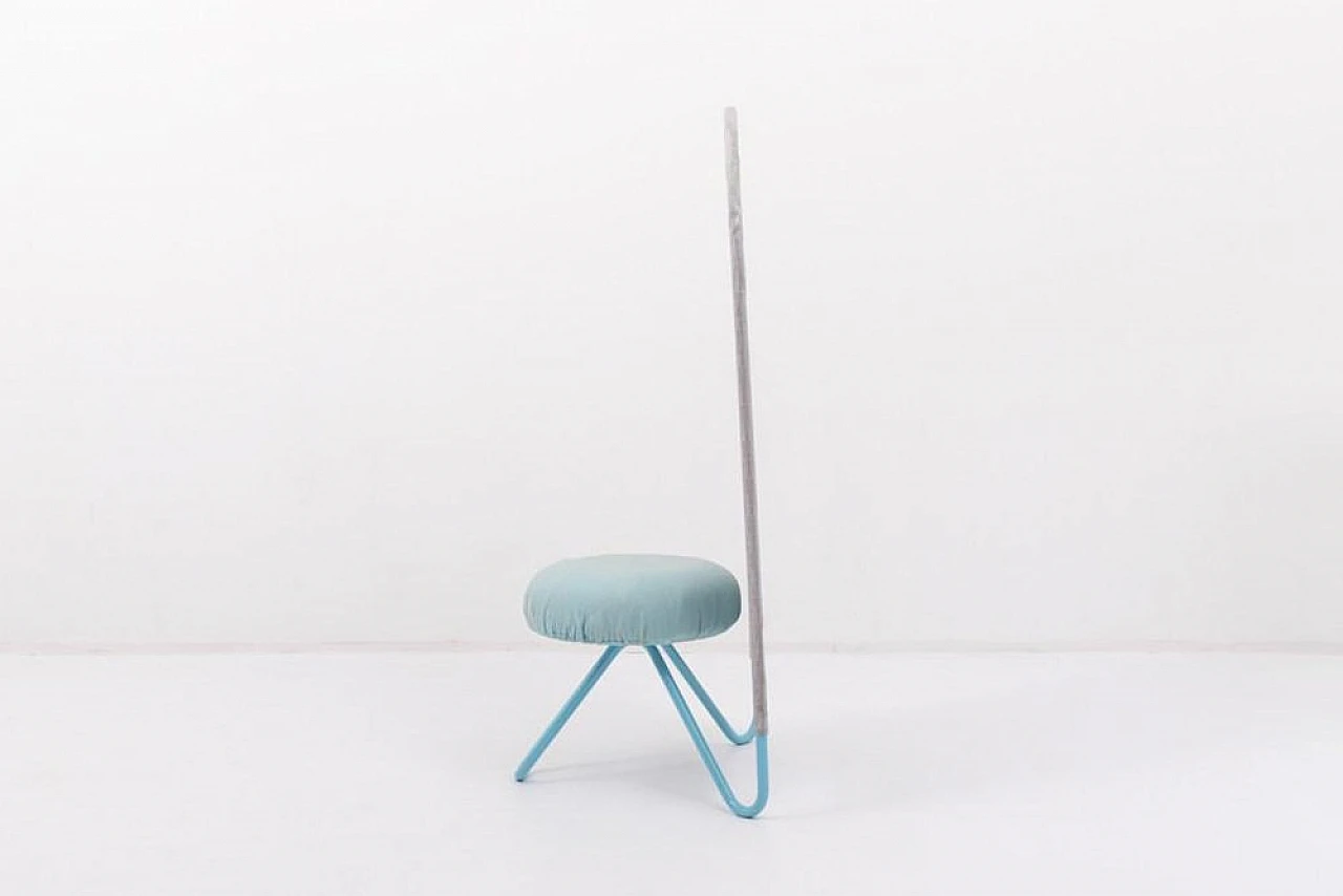 Steel high cack chair by Bonaldo, 1980s 3