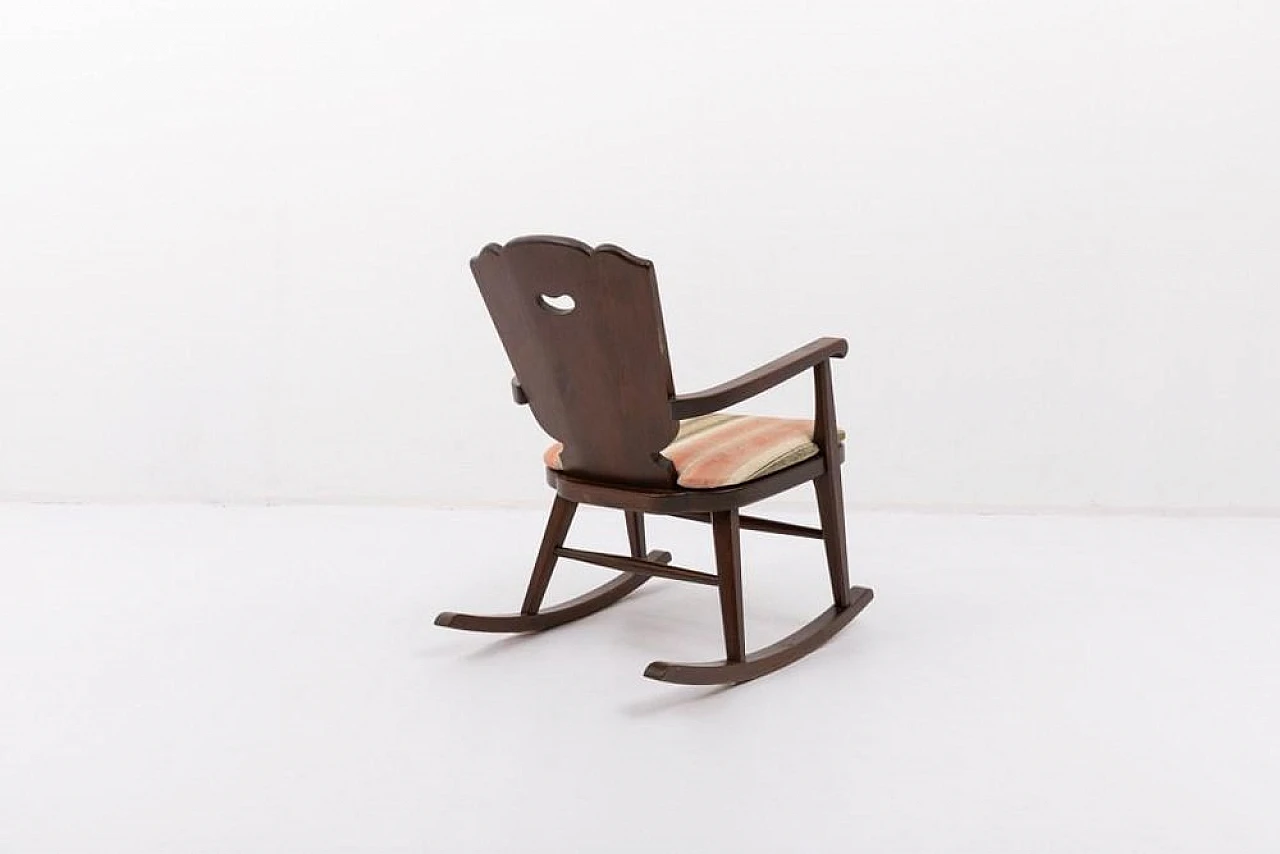 Sedia a dondolo Scandinava Mid-Century 6