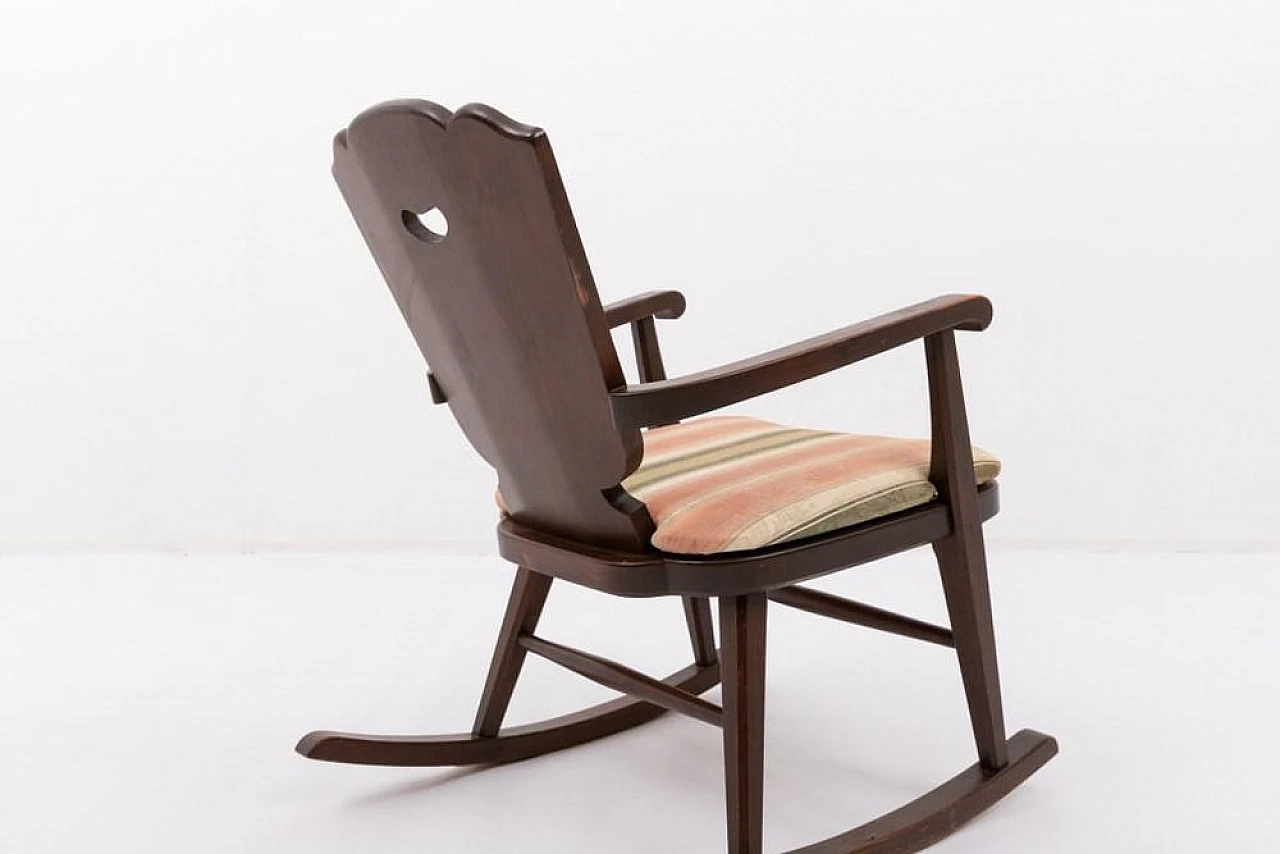 Sedia a dondolo Scandinava Mid-Century 7