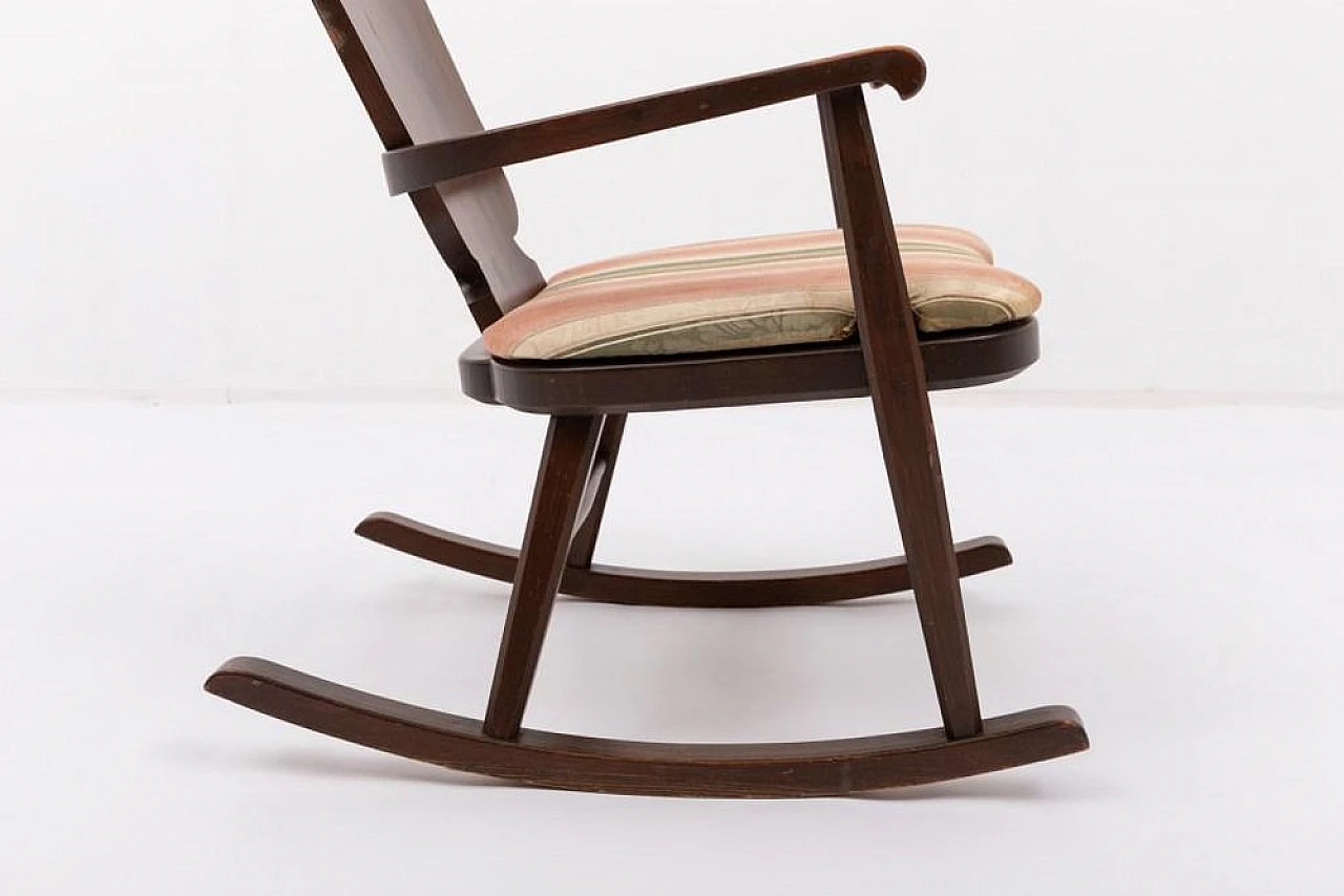 Sedia a dondolo Scandinava Mid-Century 11