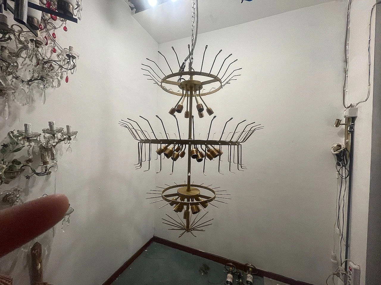 Lampadario a tubi in vetro di Murano di Paolo Venini, anni '60 8