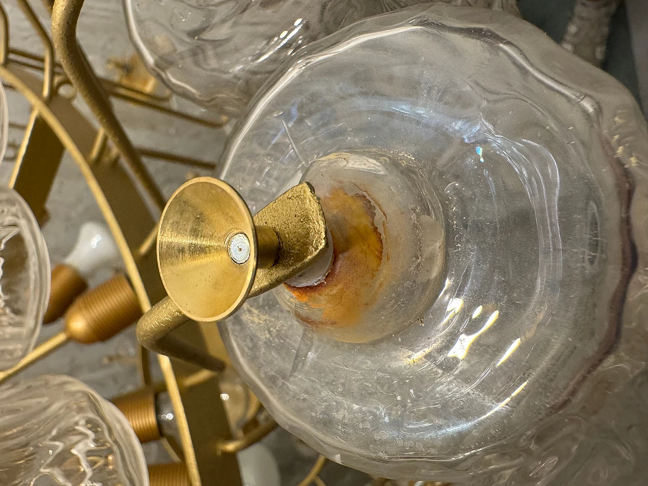 Lampadario a tubi in vetro di Murano di Paolo Venini, anni '60 16