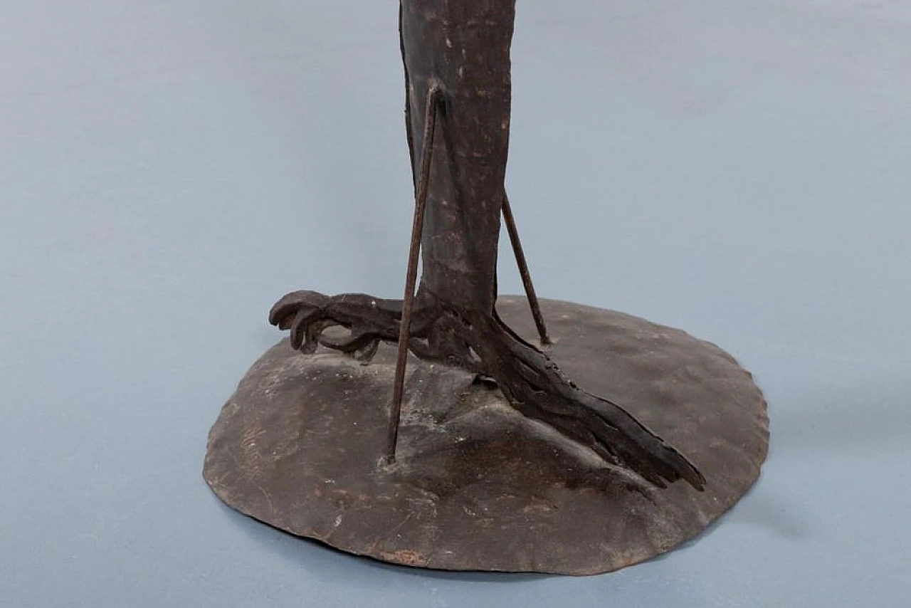 Lampada Palma in metallo battuto di Atelier Marolles, fine '900 8