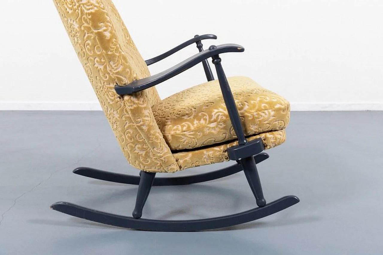 Sedia a dondolo scandinava Mid-Century,  anni '50 3