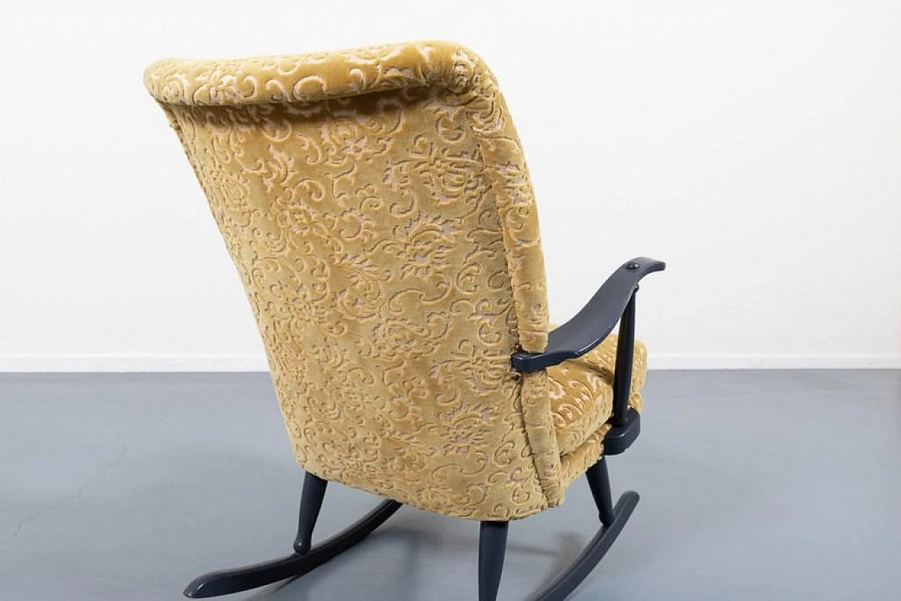 Sedia a dondolo scandinava Mid-Century,  anni '50 5