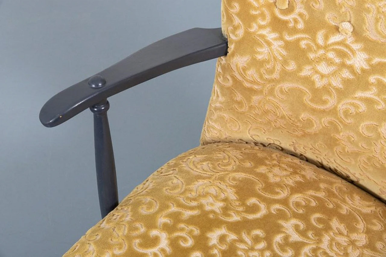 Sedia a dondolo scandinava Mid-Century,  anni '50 9