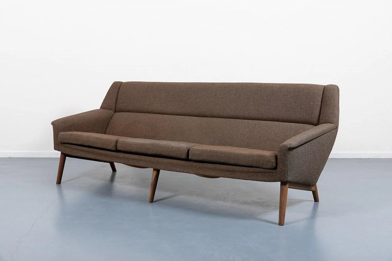 Teak and wool sofa by Kurt Ostervig, 1960s 1