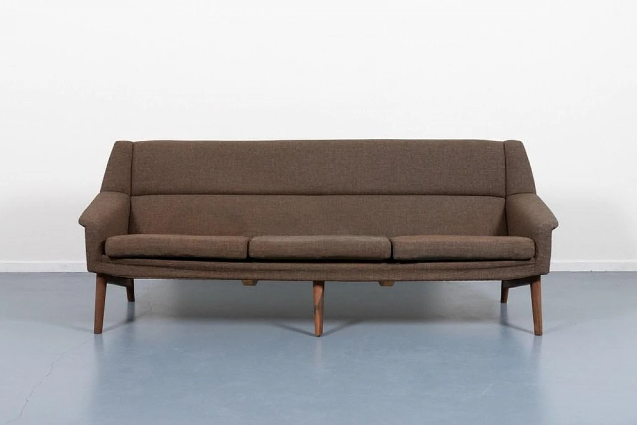 Teak and wool sofa by Kurt Ostervig, 1960s 2