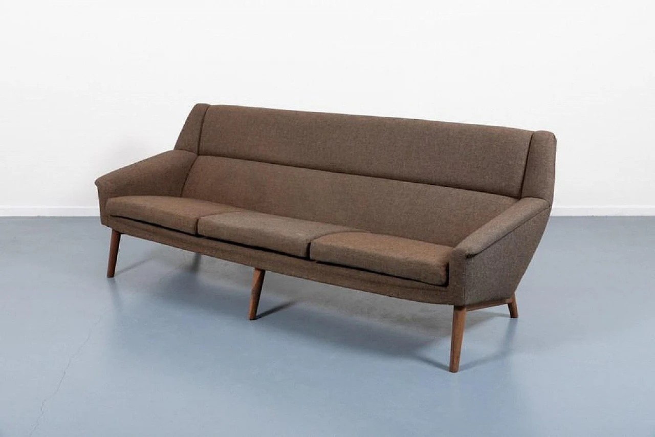 Teak and wool sofa by Kurt Ostervig, 1960s 7