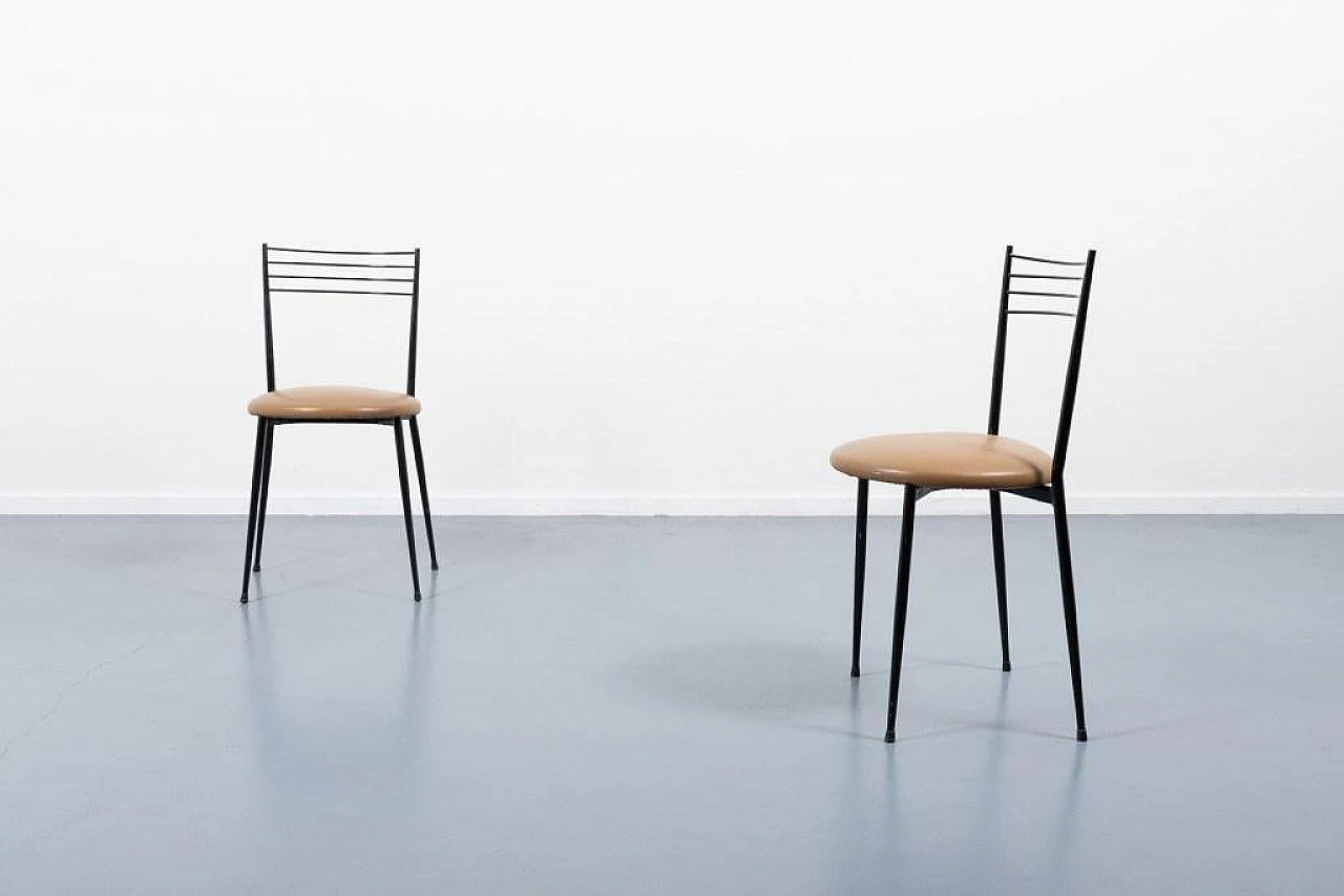 4 vintage Italian bistro chairs, 1970s 4
