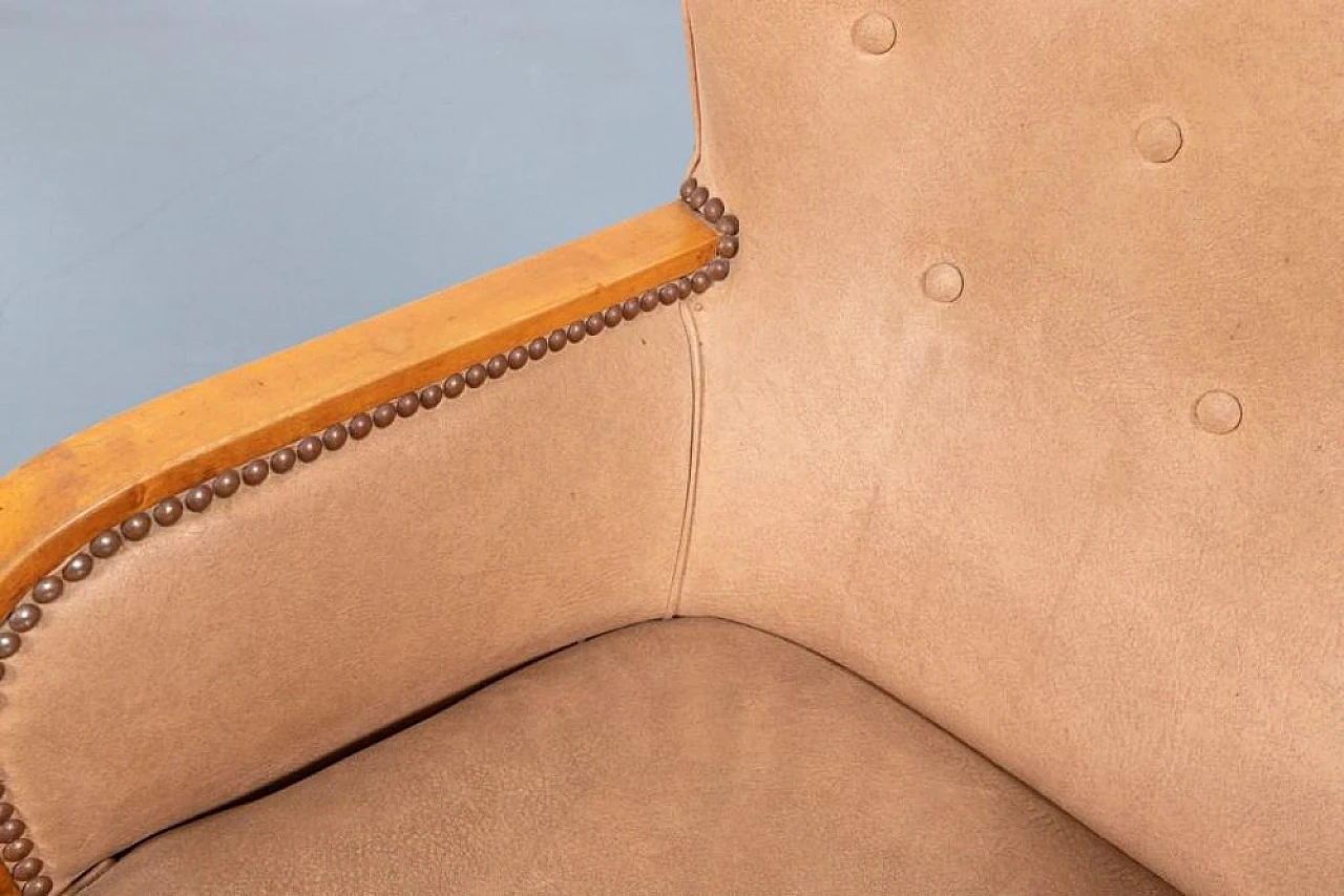 Mid-Century Modern Scandinavian Lounge Armchair, Sweden, 1950s 10