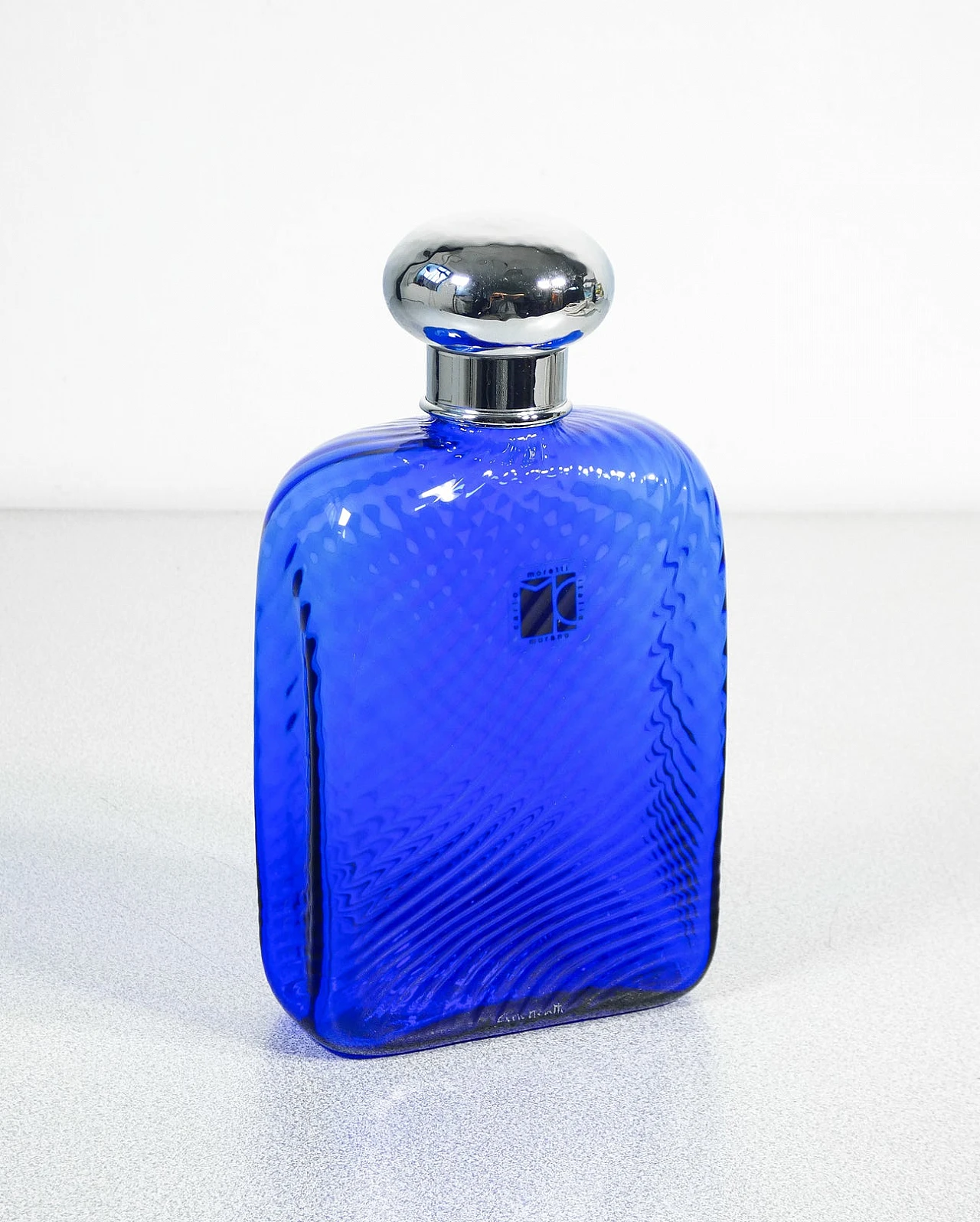 Bottiglia in vetro soffiato di Murano di Carlo Moretti, anni '70 1