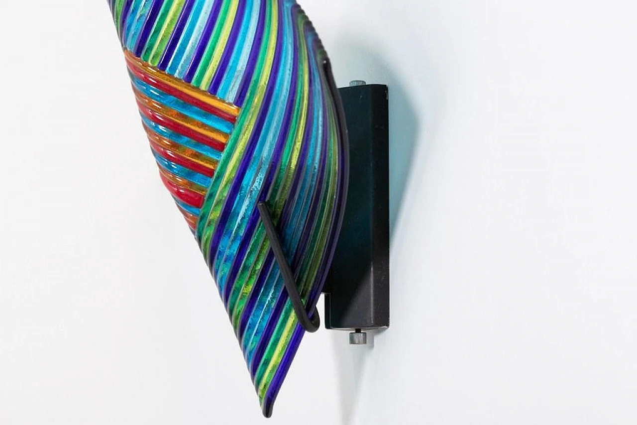 Pair of Murano glass wall sconces by Studio Italia, 1980s 6