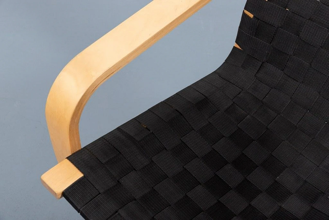 Coppia di poltrone intrecciate in lana, anni '90 7