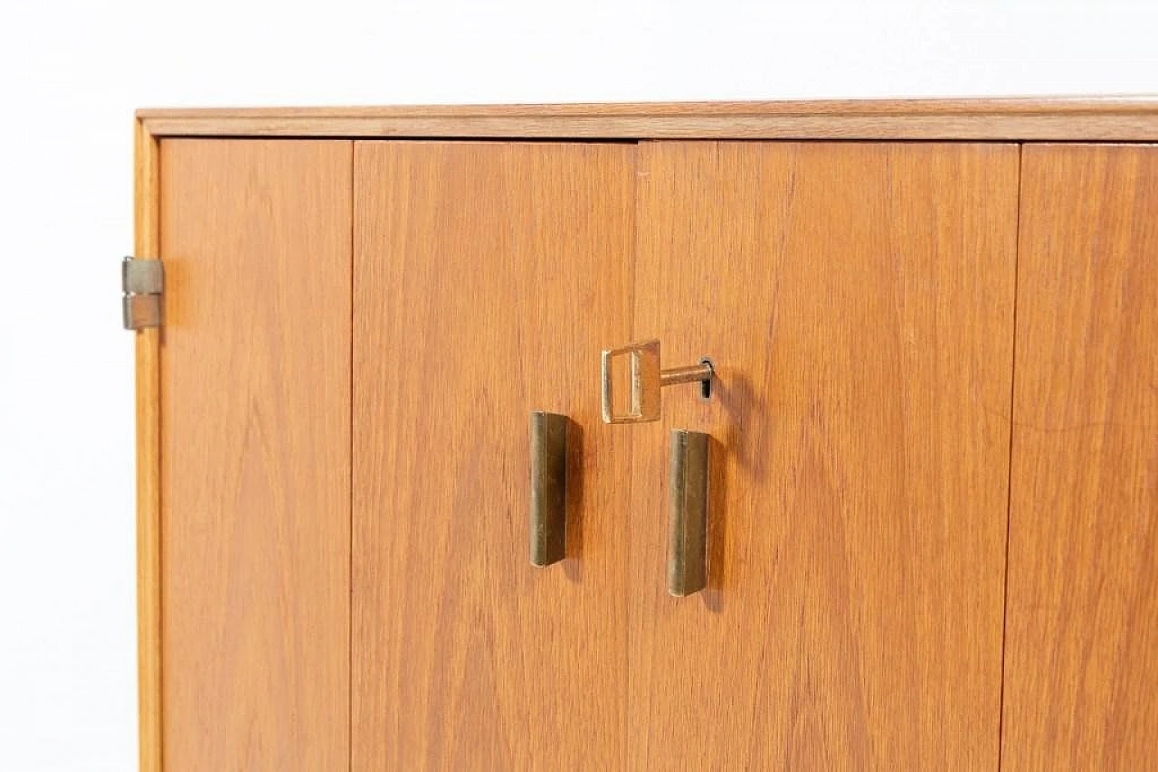 Vintage Danish Teak Veneer Storage Cabinet, 1960s 6