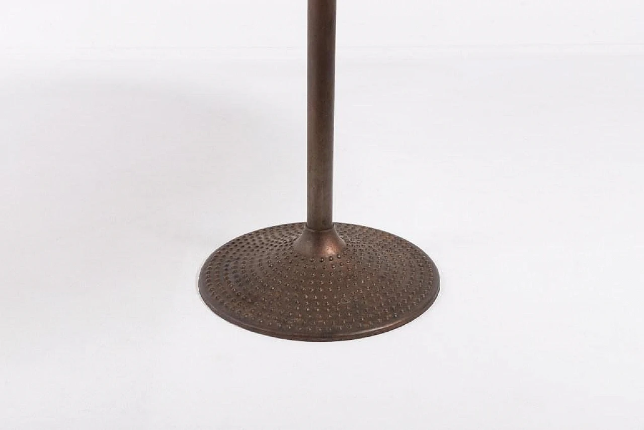 Tavolino da caffè moderno con intarsi in rame, anni '60 4