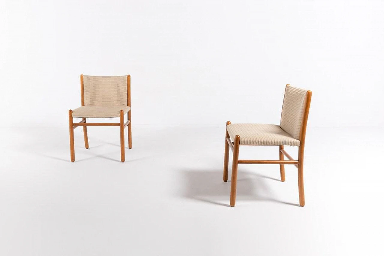 Italian Nuela Chairs by Gianfranco Frattini for Lema SPA, Italy, 1970s, Set of 5 4