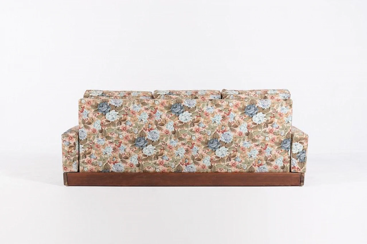 Mid-Century Modern Sofa in Floral Fabric, Italy, 1960s 4