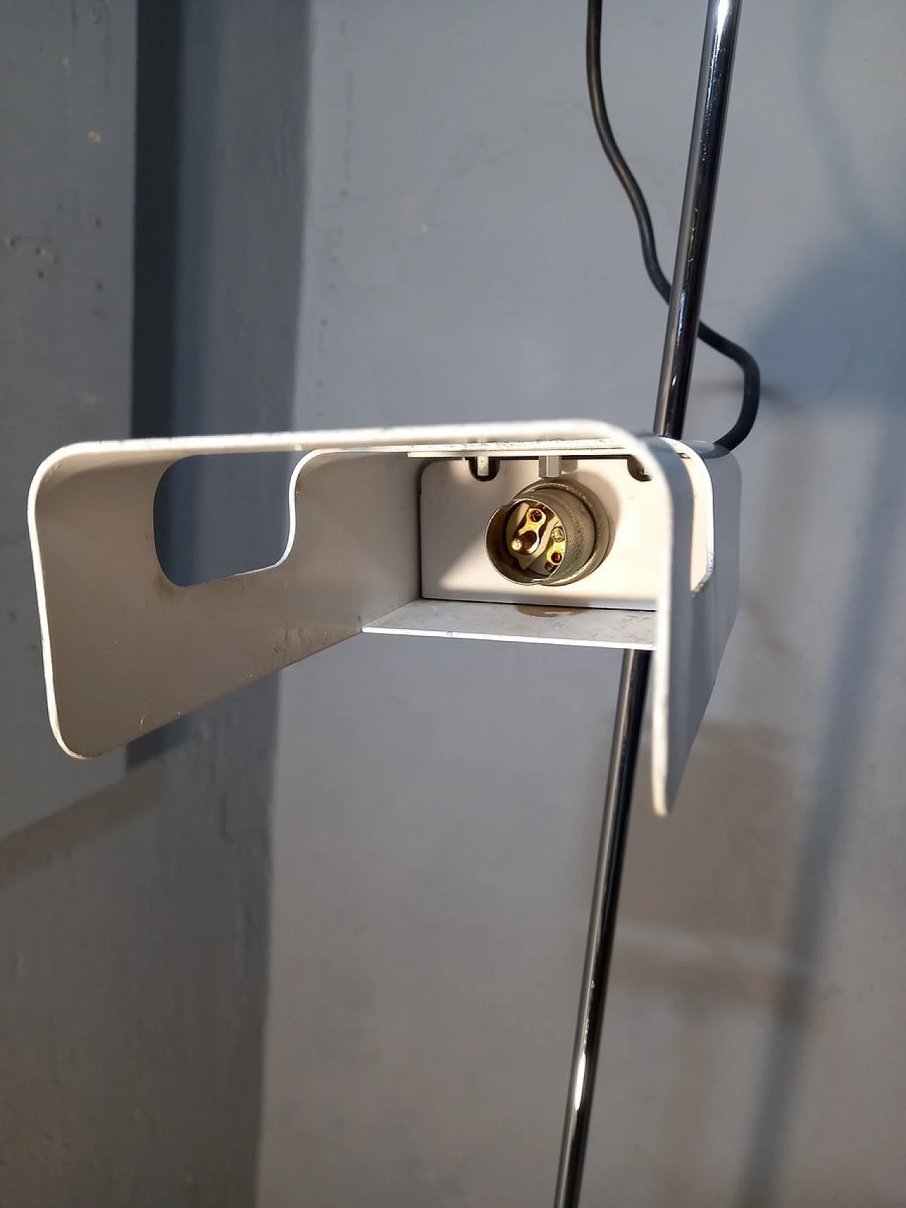 Lampada da terra bianca Spider di Joe Colombo per Oluce, anni '60 8