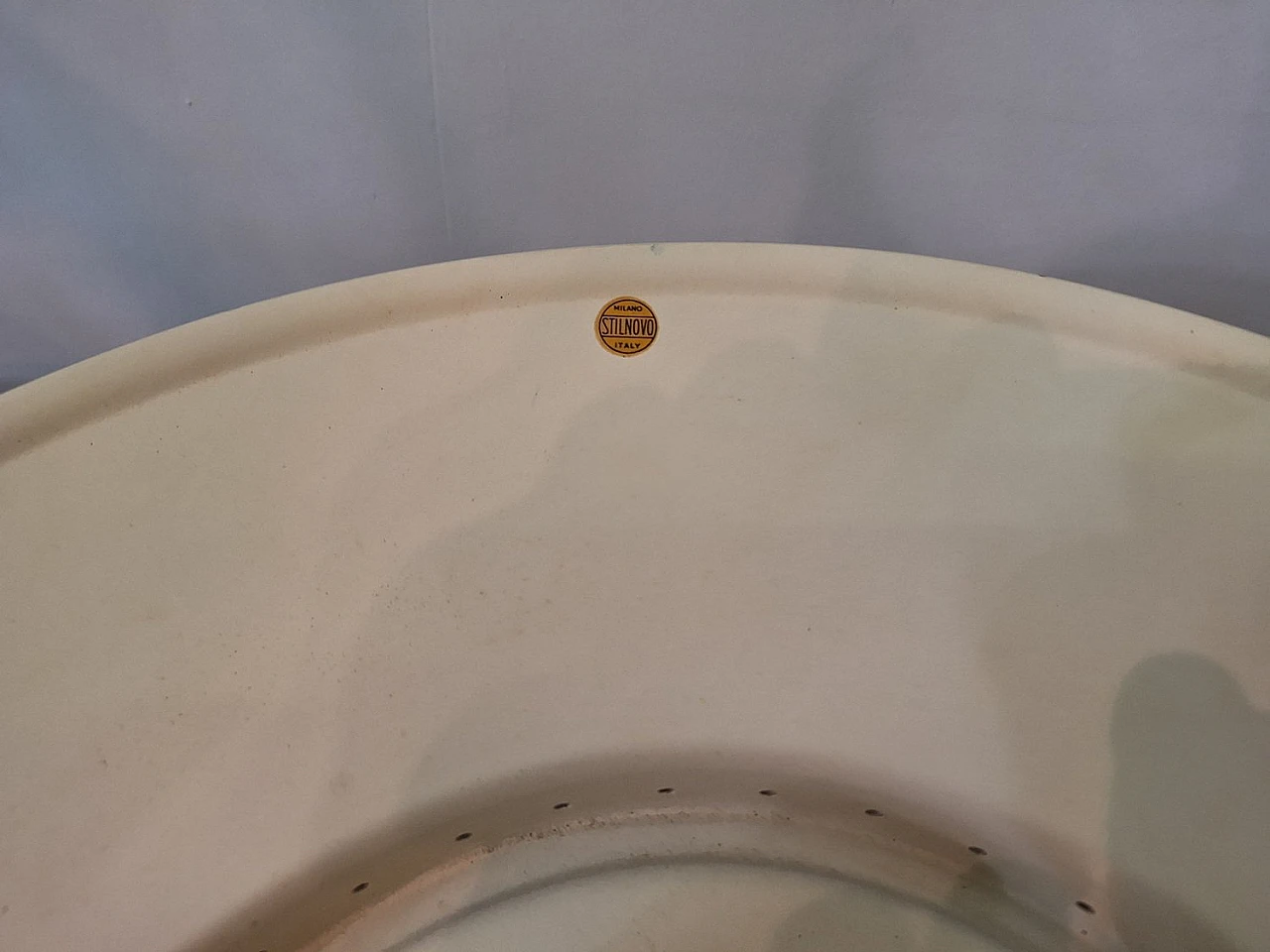 Ceiling Light in Aluminum and Brass from Stilnovo, 1950s 3