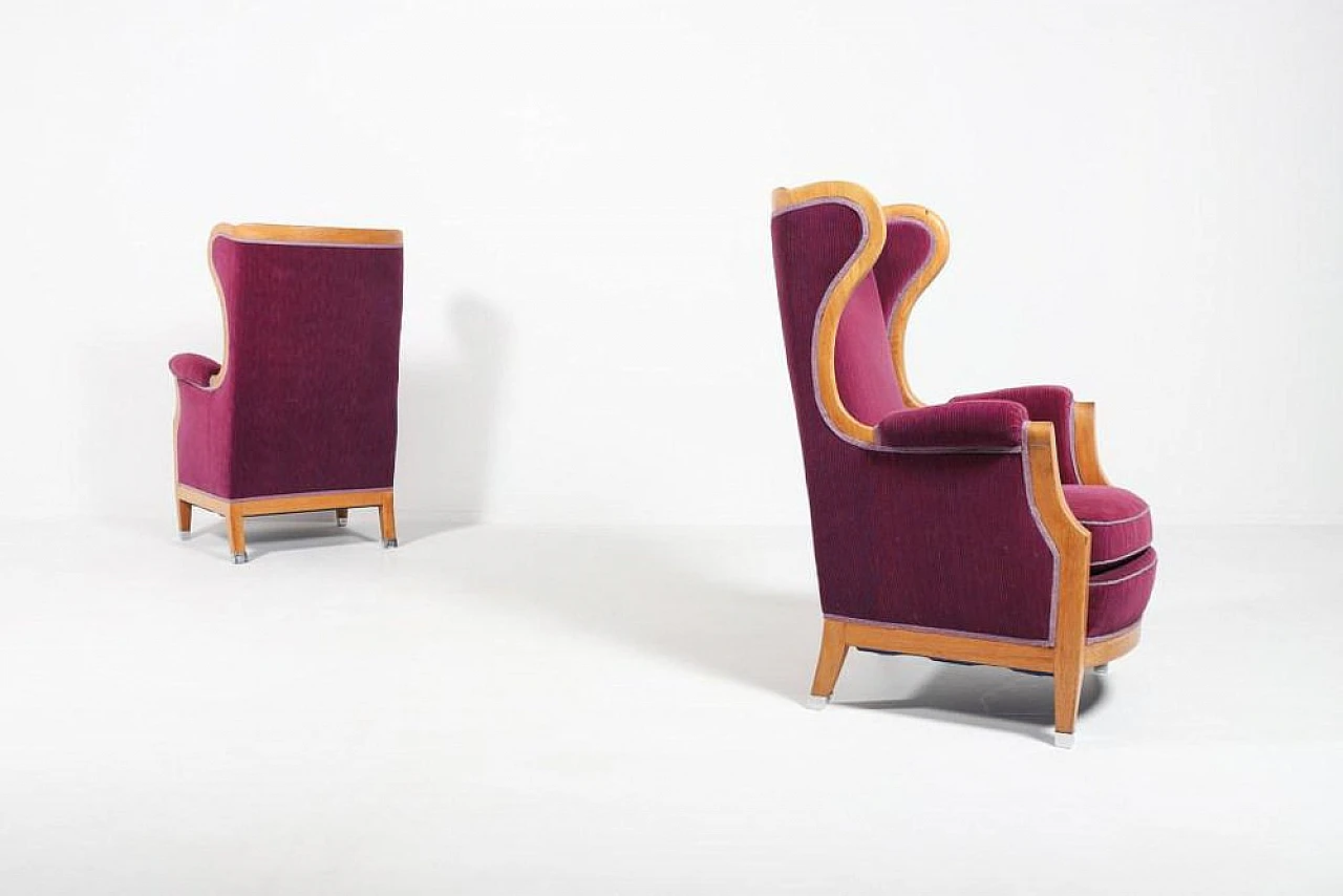 Pair of swedish Lounge Chairs by Oscar Nilsson, 1960s 2