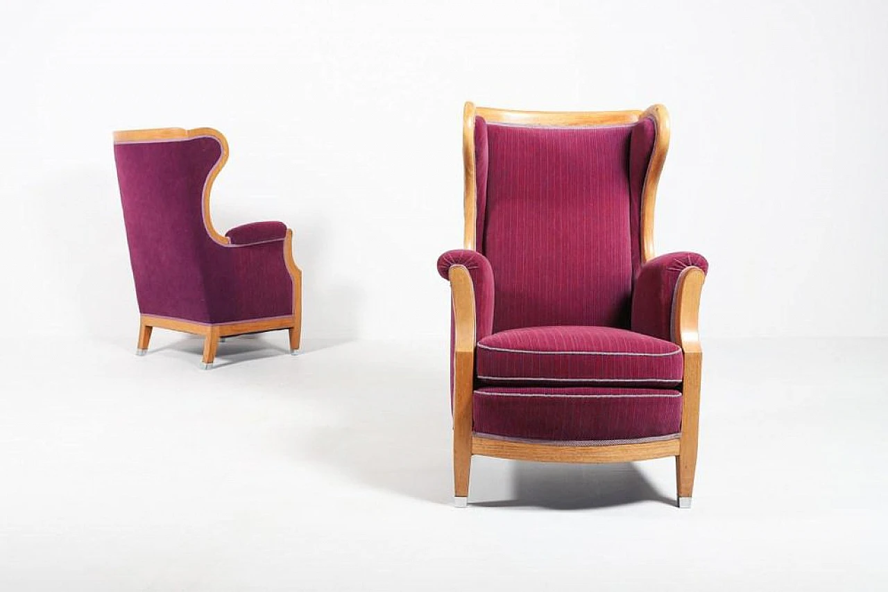 Pair of swedish Lounge Chairs by Oscar Nilsson, 1960s 3