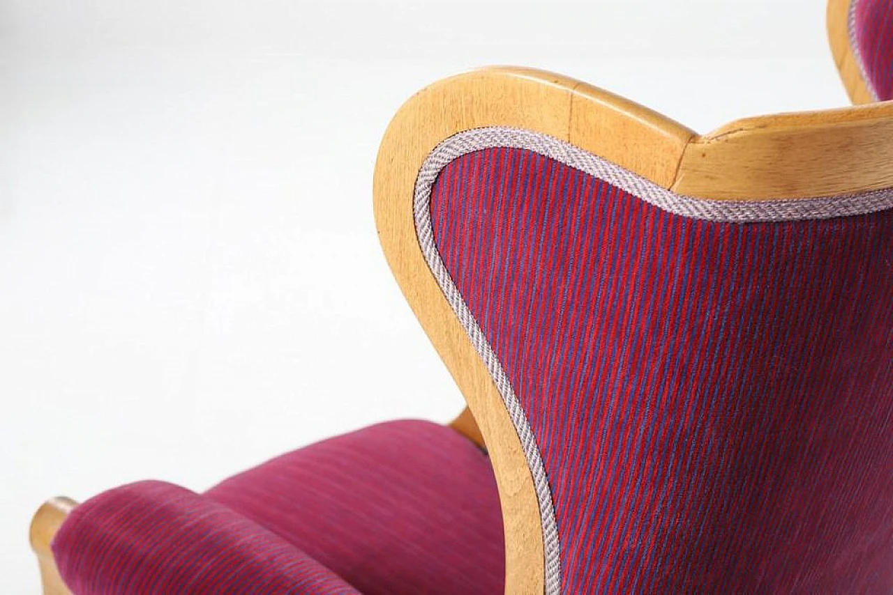 Pair of swedish Lounge Chairs by Oscar Nilsson, 1960s 9