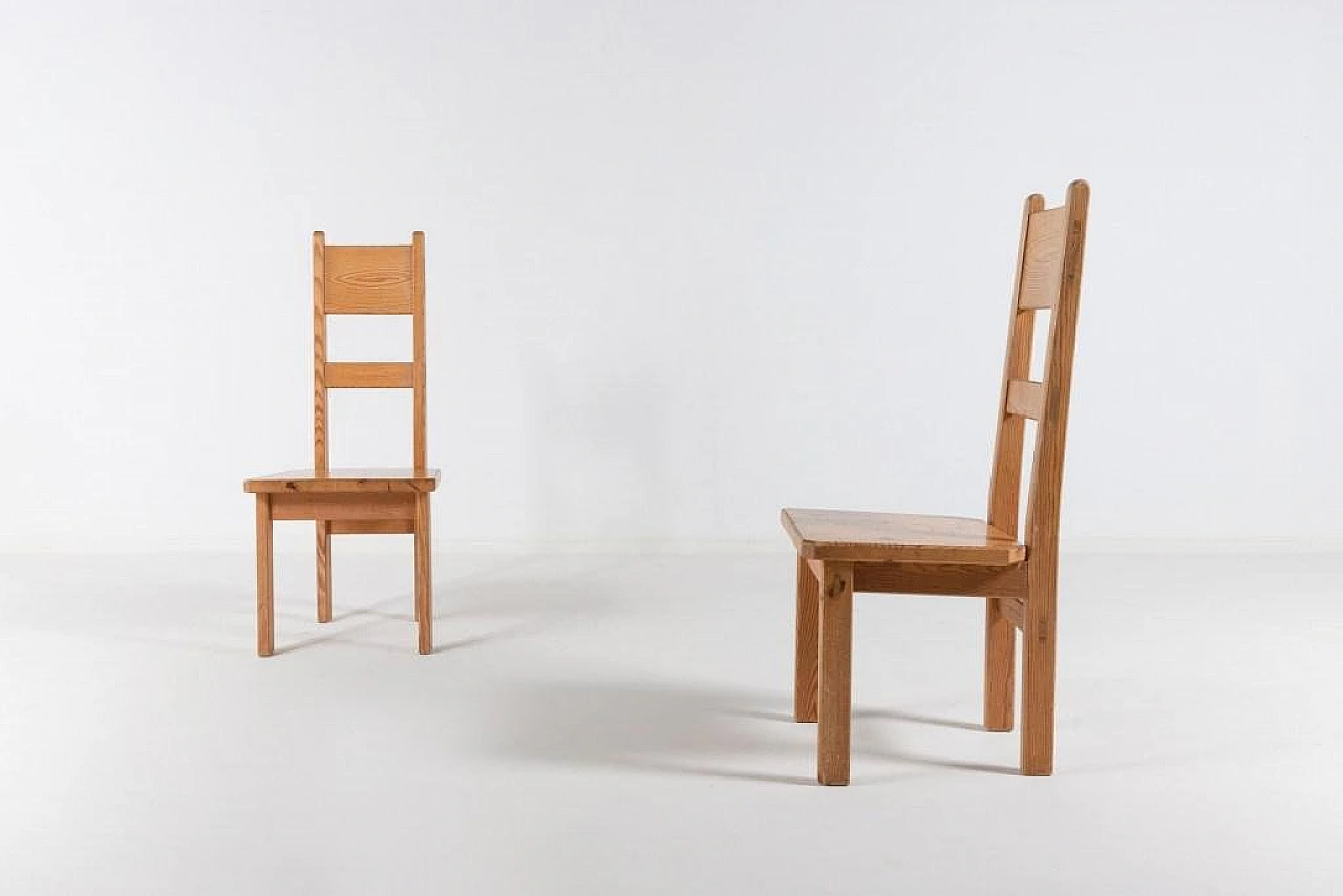 6 Pine chairs by R. Wilhelmsson for Karl Andersson & Söner, 1960s 4