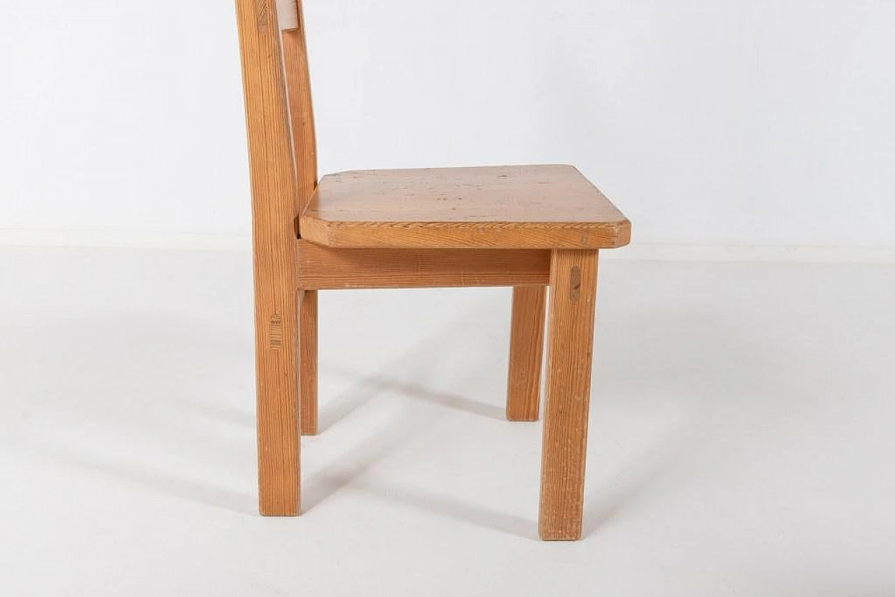 6 Pine chairs by R. Wilhelmsson for Karl Andersson & Söner, 1960s 10