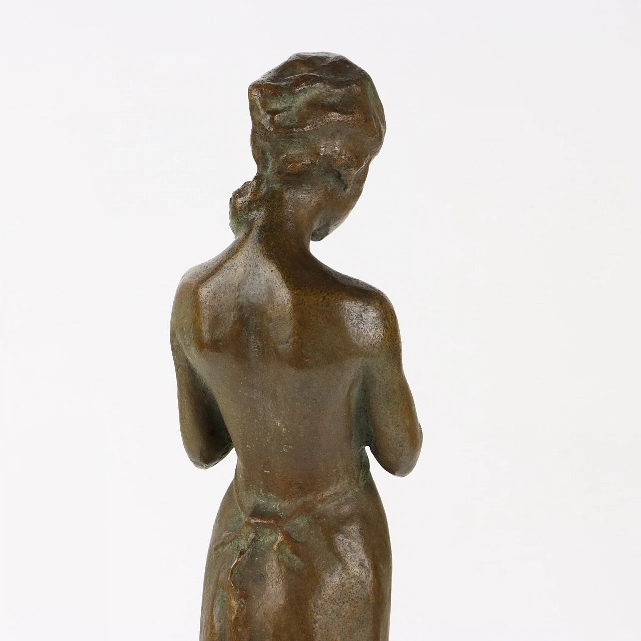 Pavel Petrovitch Trubetskoy, Ragazza con treccia, scultura in bronzo 6