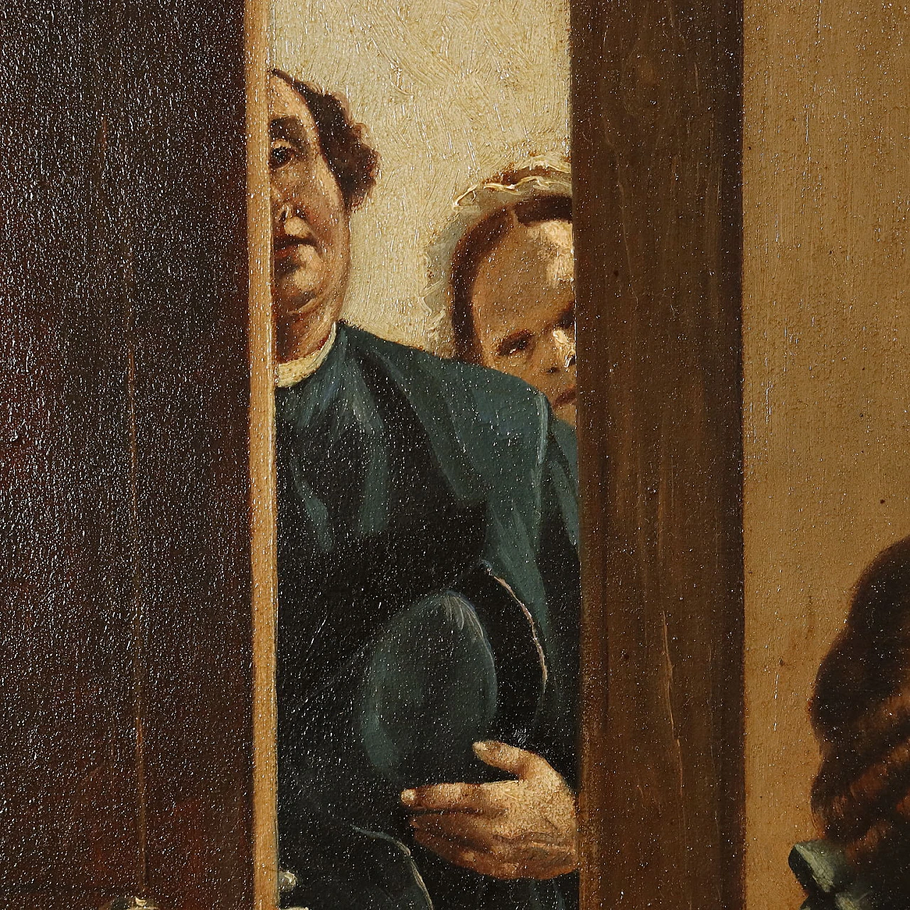 Franz Joseph Haydn conducts string quartet, oil on canvas 5